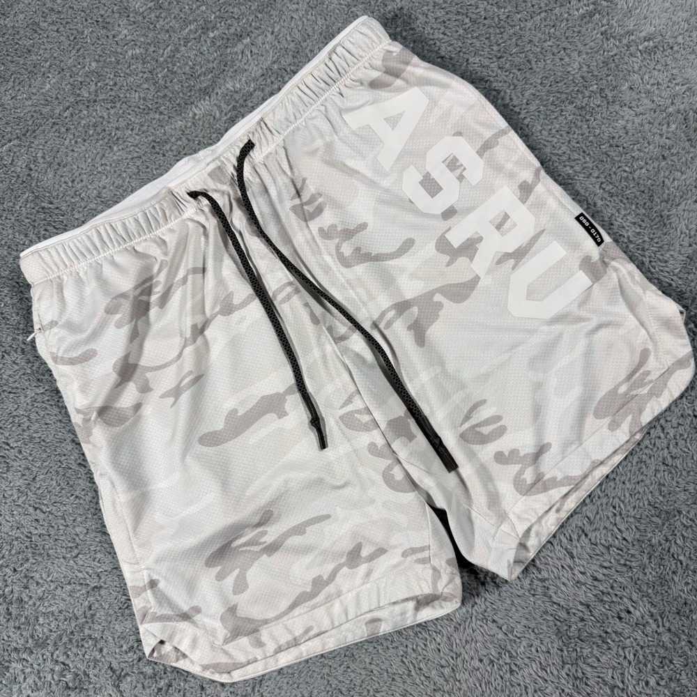ASRV Training Shorts DSG-0170 Mens Medium White Camo Technical Performance
